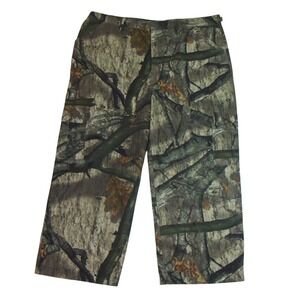 Russel Outdoors Mossy Oak Pants Mens XL Camouflage Cargo Adjustable 42x25.5"